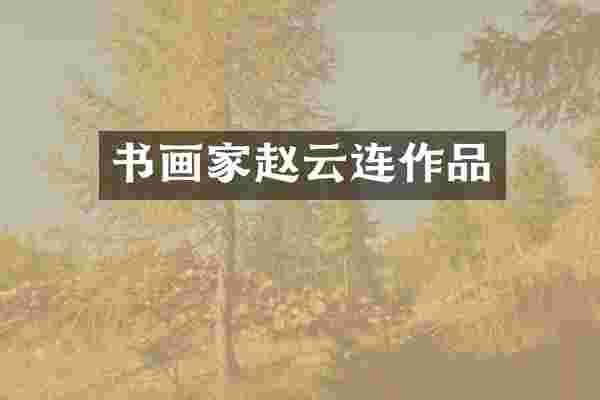 书画家赵云连作品