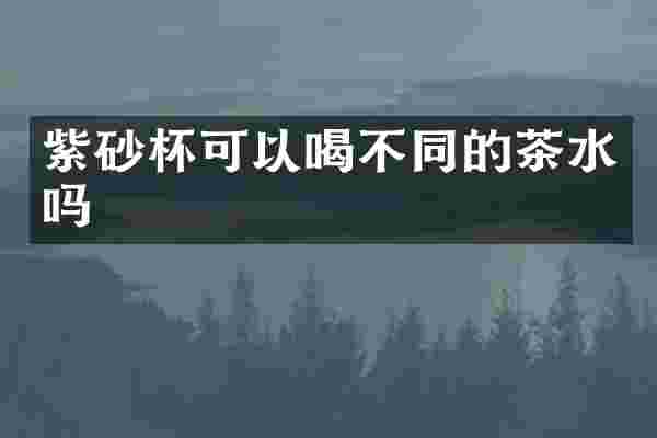 紫砂杯可以喝不同的茶水吗