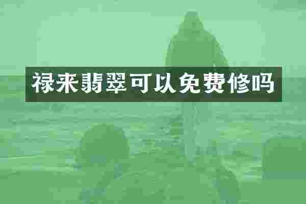 禄来翡翠可以免费修吗