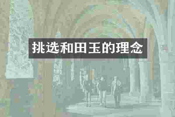 挑选和田玉的理念