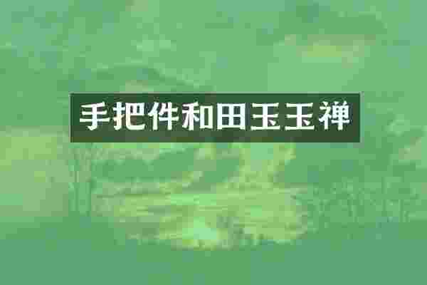 手把件和田玉玉禅