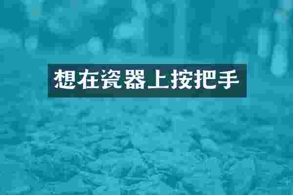 想在瓷器上按把手