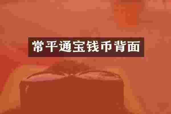 常平通宝钱币背面
