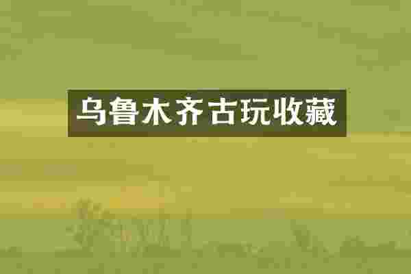 乌鲁木齐古玩收藏
