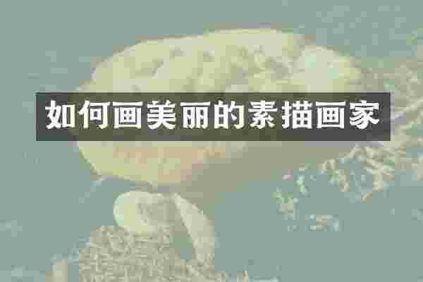 如何画美丽的素描画家