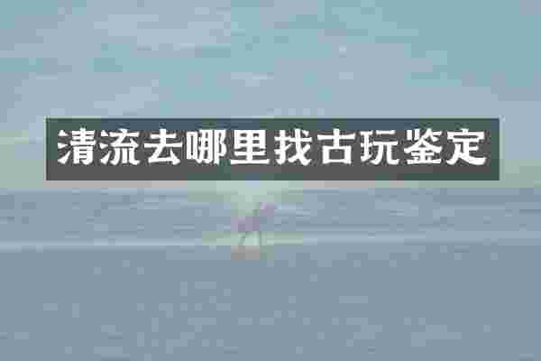 清流去哪里找古玩鉴定