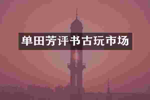 单田芳评书古玩市场