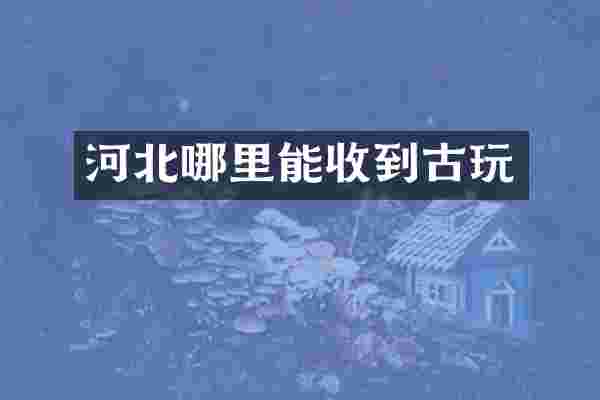 河北哪里能收到古玩