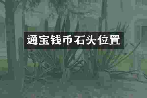 通宝钱币石头位置