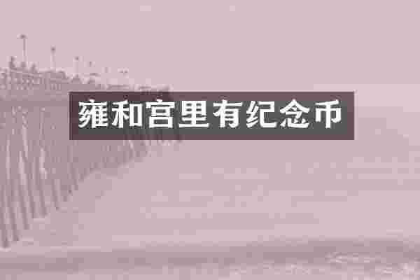 雍和宫里有纪念币