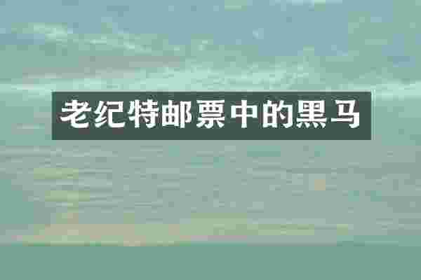 老纪特邮票中的黑马