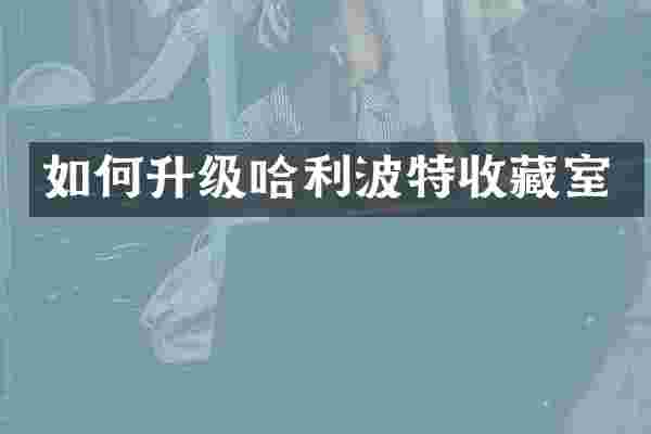 如何升级哈利波特收藏室