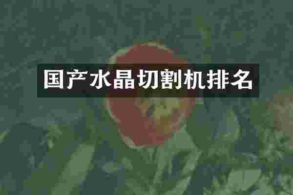 国产水晶切割机排名