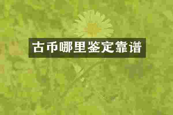 古币哪里鉴定靠谱