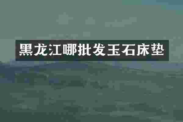 黑龙江哪批发玉石床垫