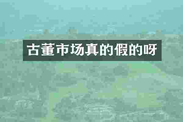 古董市场真的假的呀