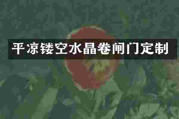平凉镂空水晶卷闸门定制