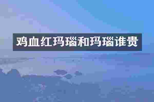 鸡血红玛瑙和玛瑙谁贵