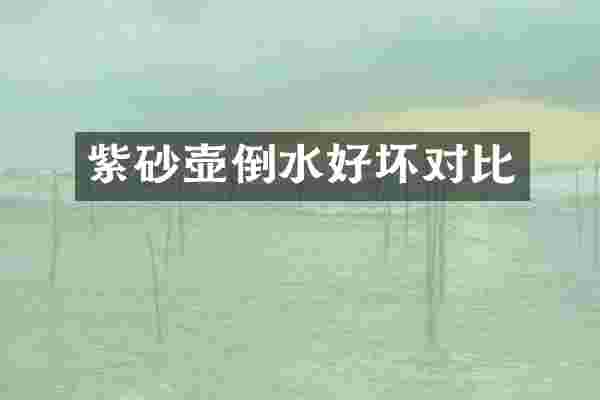 紫砂壶倒水好坏对比