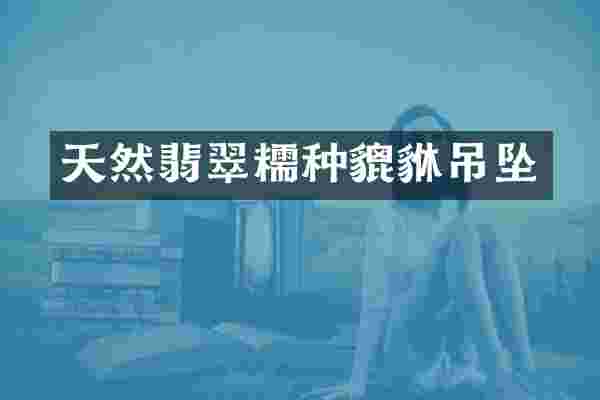 天然翡翠糯种貔貅吊坠