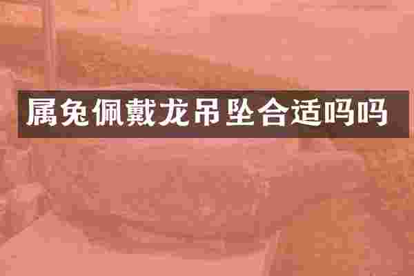 属兔佩戴龙吊坠合适吗吗