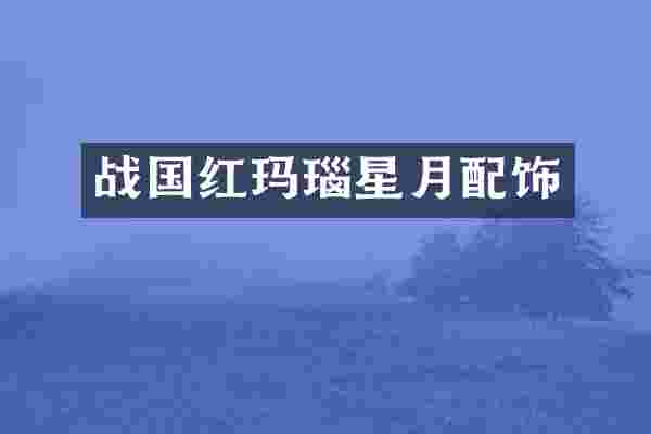 战国红玛瑙星月配饰