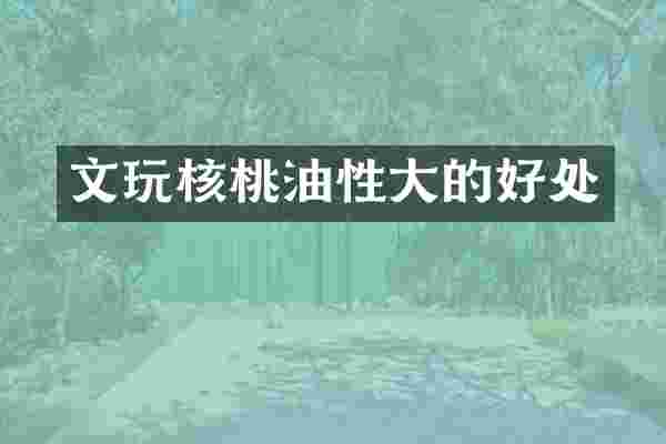 文玩核桃油性大的好处