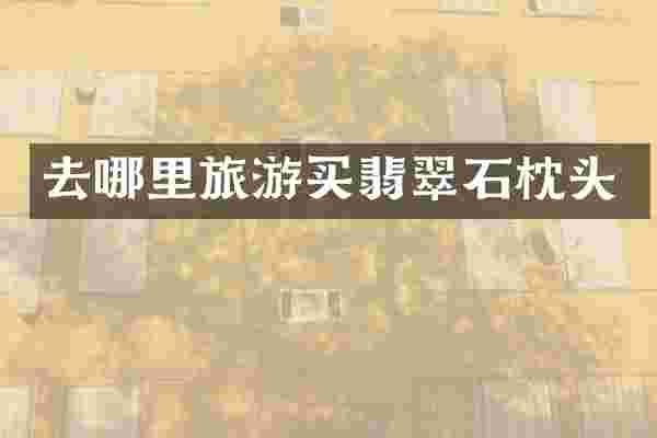 去哪里旅游买翡翠石枕头