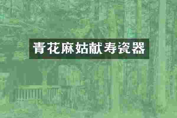 青花献寿瓷器