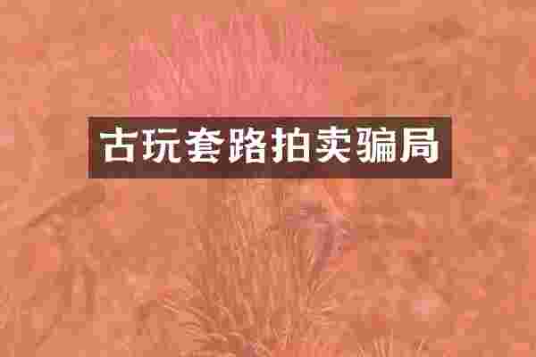 古玩套路拍卖骗局
