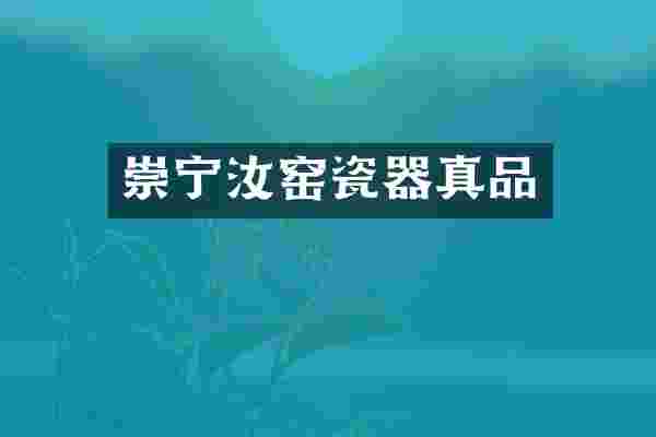 崇宁汝窑瓷器真品