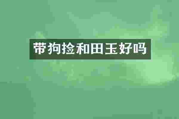 带狗捡和田玉好吗