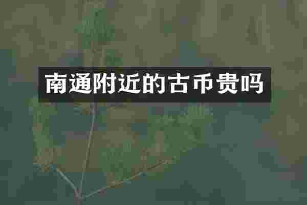 南通附近的古币贵吗