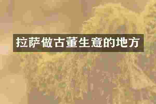 拉萨做古董生意的地方