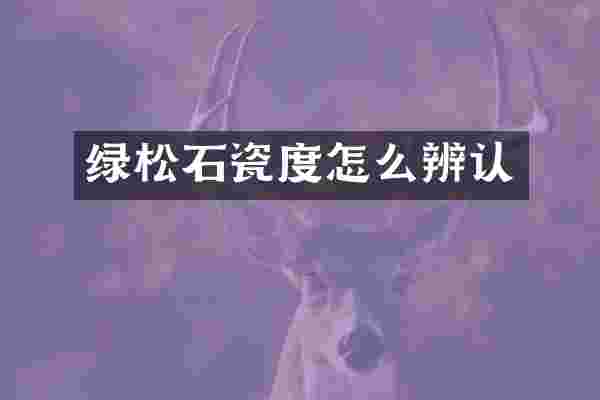 绿松石瓷度怎么辨认
