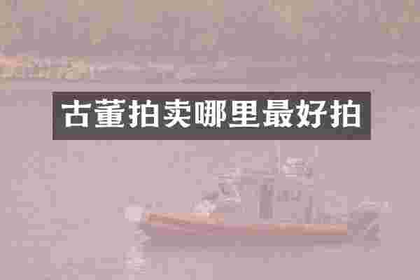 古董拍卖哪里最好拍