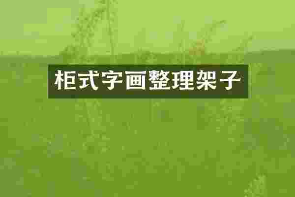 柜式字画整理架子