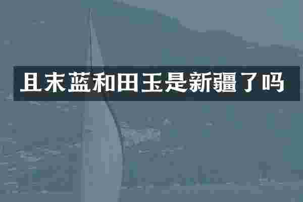 且末蓝和田玉是新疆了吗