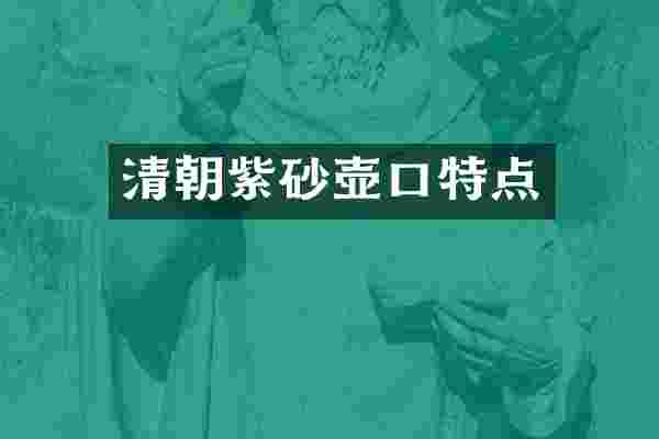 清朝紫砂壶口特点