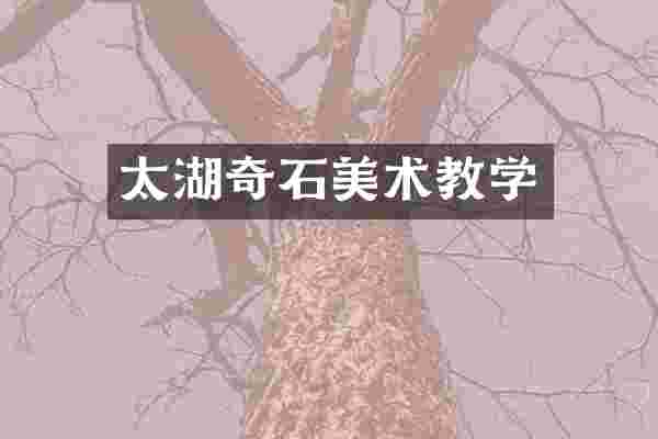 太湖奇石美术教学