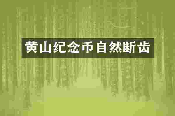黄山纪念币自然断齿