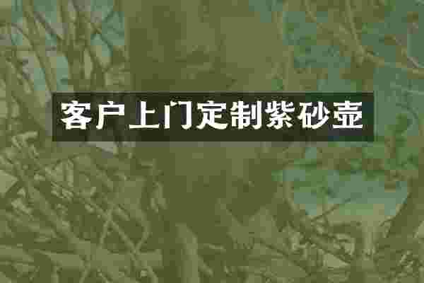 客户上门定制紫砂壶