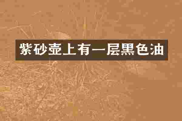紫砂壶上有一层黑色油