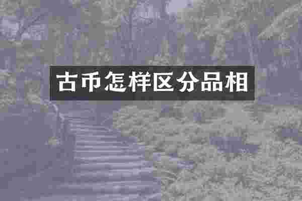 古币怎样区分品相