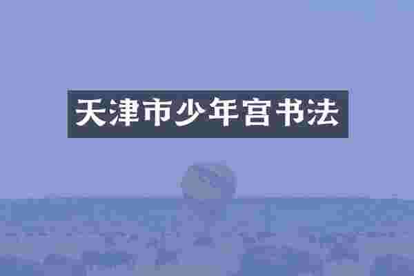 天津市少年宫书法