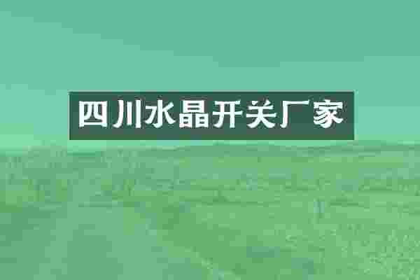 四川水晶开关厂家