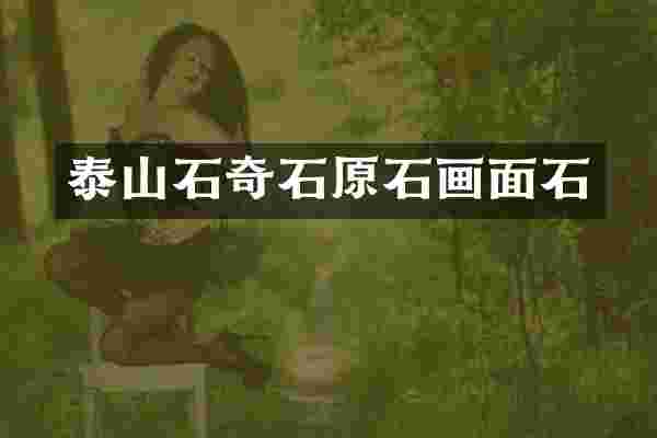 泰山石奇石原石画面石