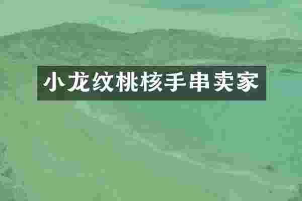 小龙纹桃核手串卖家