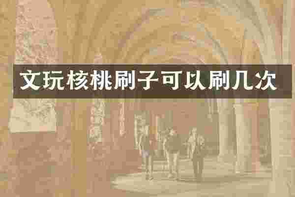 文玩核桃刷子可以刷几次