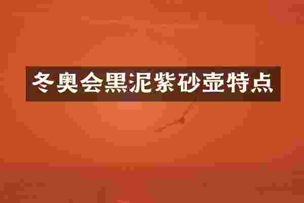 冬奥会黑泥紫砂壶特点